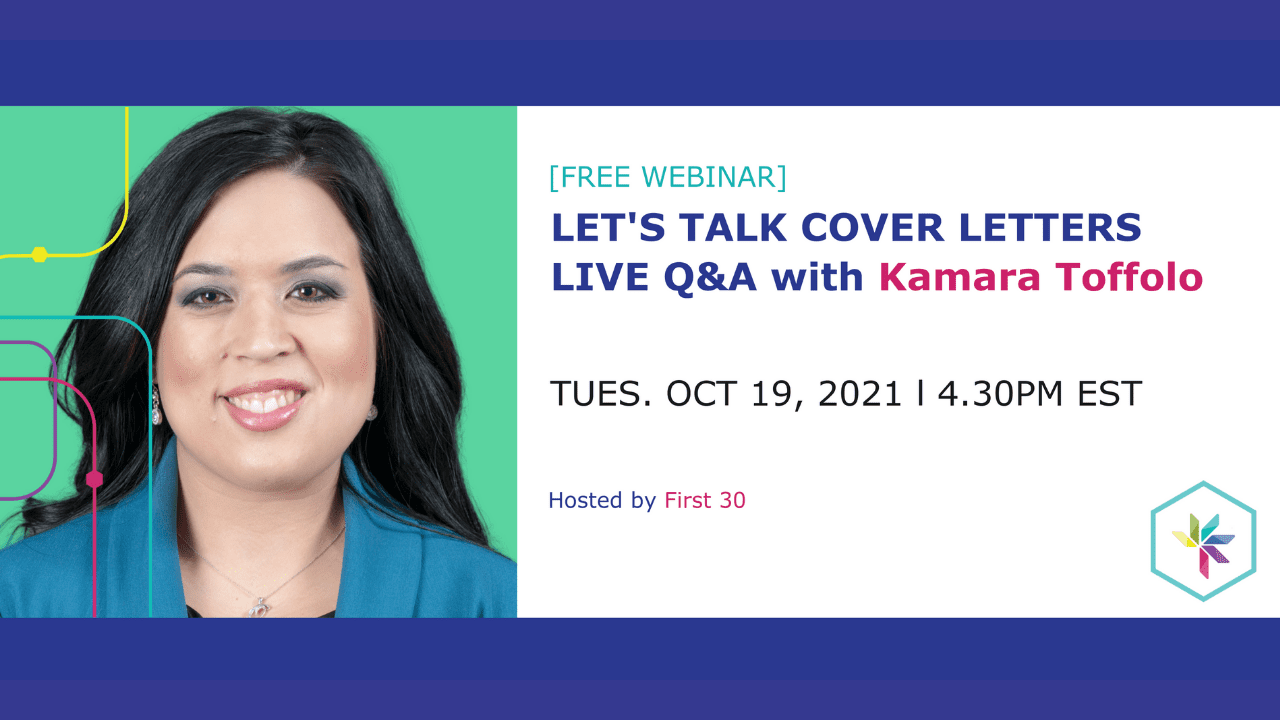 Let's Talk Cover Letters - First 30